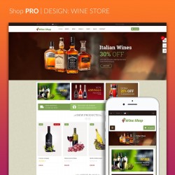 Schnelle Erstellung und Gestaltung ihres neuen Online-Shops; Demo-Shop – Design: Wine Store